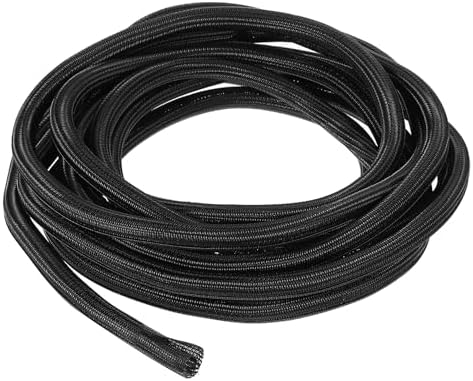 uxcell 25 Ft - 5/8 Inch Split Sleeving, Braided Cable Sleeving, PET Cable Management Wire Sleeve Cord Protector, Wire Wr