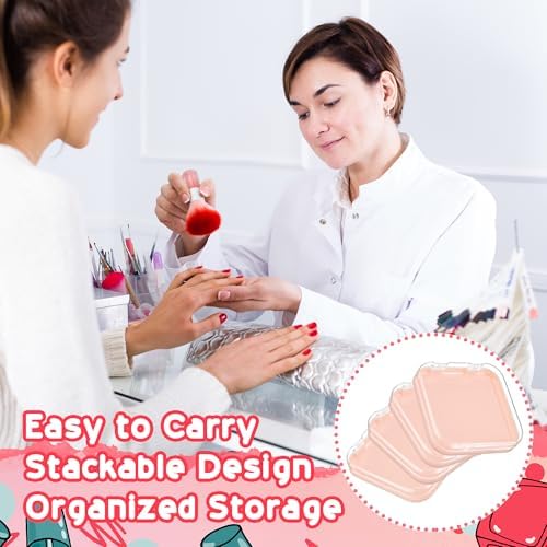 AceOrbit 48 Pcs Press on Nail Box Packaging, Pink Acrylic Case