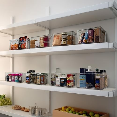 ClearSpace Pantry Storage Bins with Lids for Kitchen & Fridge, 2 Pack