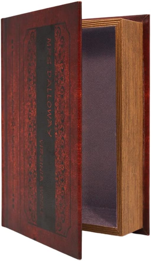 PACOLO Decorative Book Boxes, Faux Wood cover Storage for Hidden Jewelry, Money, and Cash
