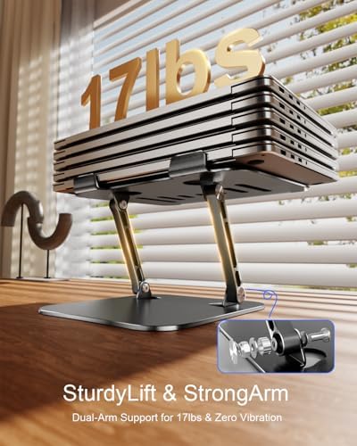 Adjustable Laptop Stand, Aluminum Laptop Riser