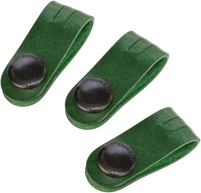 TAVARAT Cord Organizer, Cable Organizer, Charger Organizer, High quality made in Japan, Genuine Leather, Cable Straps, C