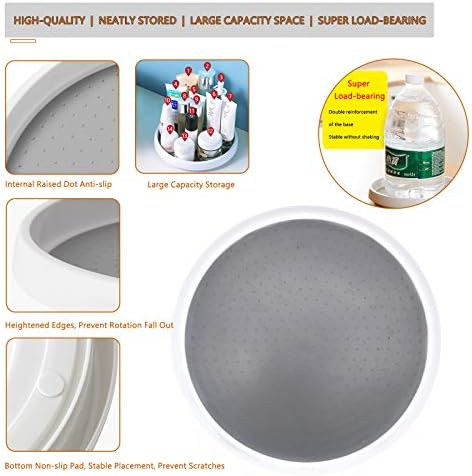 Lazy Susan Organizer, 12 Inch 360 Rotating Tray, 2 Pack