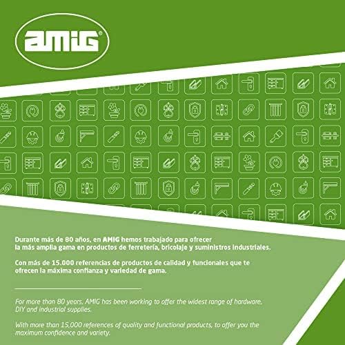Amig - Wall Shelves | Corner for Shelves | Shelf Bracket | Steel | Zinc Plated | Measurement: 9´8" x 5´9" | Maximum Reco