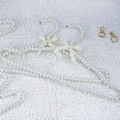 Adorila Pearl Hangers 16in for Wedding Dress Bridal Gown, 5-Pack