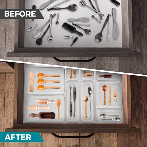 12 Pack Drawer Organizers, 6"X 6" Clear Acrylic Storage Bins