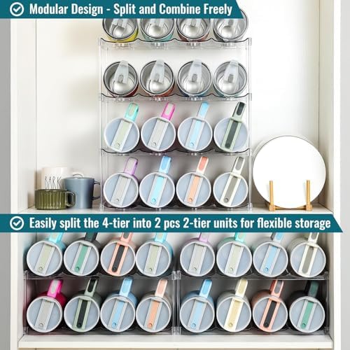 Premium Water Bottle Organizer for Stanley 40OZ & Various Bottles, Tumblers