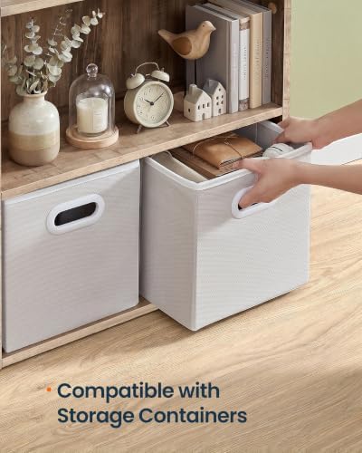 SONGMICS HOME 4-Tier Bookshelf, Narrow Shelving Unit
