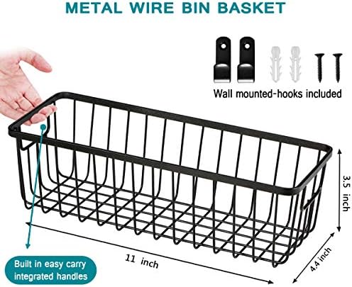 SheeChung Metal Wire Basket, Small Storage Baskets for Bathroom Kitchen