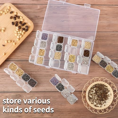 Diamond Painting Storage Boxes 6 Pack 28 Grid 168 Slots Bead Organizer