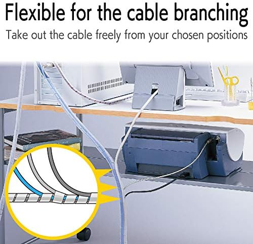 Elecom BST-12CR Tubing to Organize Unobtrusive Cable Inner Diameter 0.5 inches (12 mm) Length 6.6 ft (2.0 m) Clear
