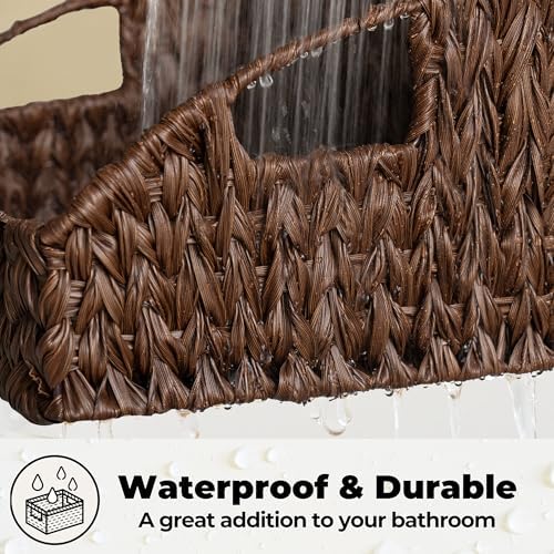 GRANNY SAYS Wicker Storage Baskets, Trapezoid Woven Baskets for Storage