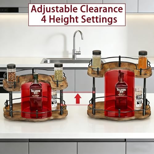 12 Inch Wood Lazy Susan Organizer Spice Rack