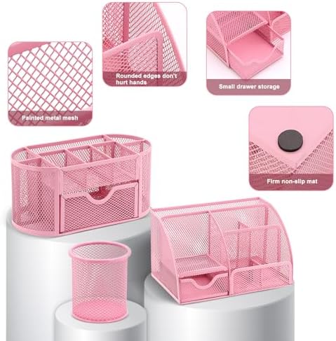 17 IN 1 Office Desk Organizer Set for Back to School Supplies Accessories