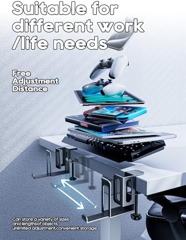 NODOCA 2-Slot Laptop Storage for Desk, Vertical Laptop Stand for Desk, MacBook Vertical Stand, with Headphone Holder, De