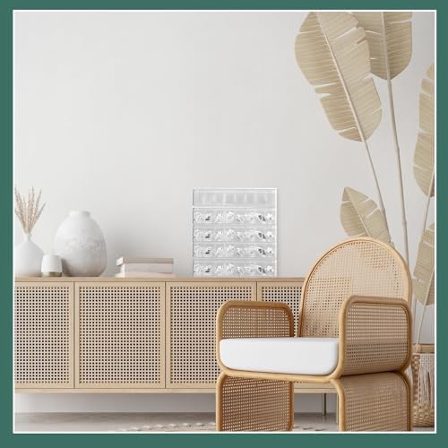 ProSuites Cable Organizer Box with Lid, 5 Pcs Clear Cord Storage Organizer with 50 Cable Ties 108 Cable Labels, Charger 
