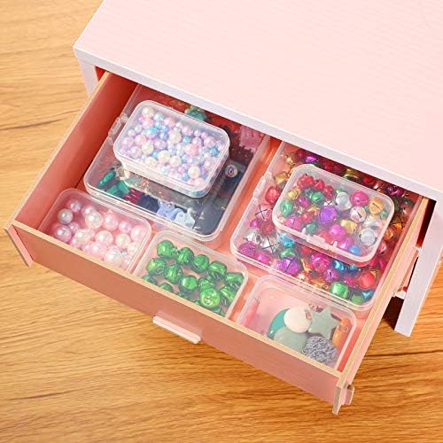 Jetec 30 Pieces Small Clear Plastic Storage Box, 2.5 x 1.7 x 0.8 Inch
