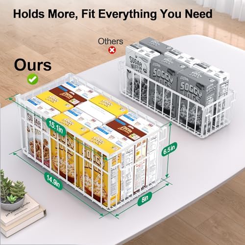 Freezer Organizer Bins, 4 Pack Big Baskets for 5/ 7 Cu.FT Deep Freezer