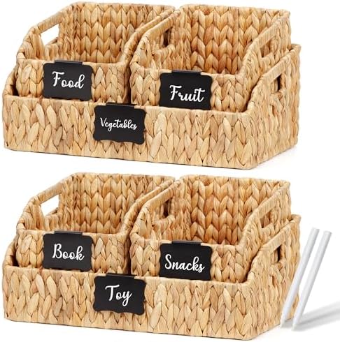 Pantry Baskets for Organizing,Storage Organizers,3Pack,Natural 2Set
