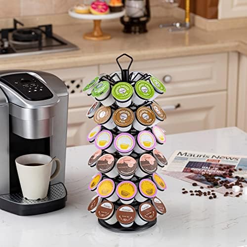 K Cup Storage, Coffee Capsules Pod Holder, 6 Tiers, 54 pods