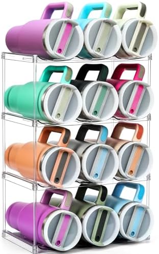 Premium Water Bottle Organizer for Stanley 40OZ & Various Bottles, Tumblers