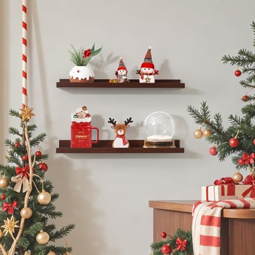 NEXHOME PRO Floating Shelves for Wall Set of 2,36 Inches Picture Ledge Shelf, Kids Bookshelf Wall Mounted for Living Roo