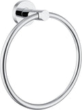 APLusee Hand Towel Ring for Bathroom Wall, Heavy Duty Stainless Steel Chrome Towel Holder, Wall Mounted