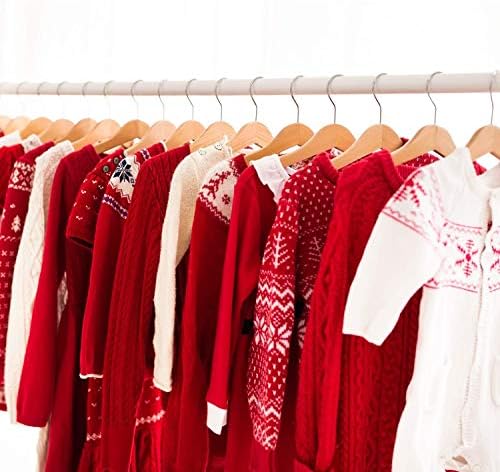 Lotus Wooden Hangers, Solid Wood Shirt Hangers,Dress Coat Jacket Clothes Hangers,with Extra Smooth Finish, 360 Degree Sw