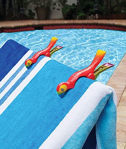 O2COOL BocaClips Beach Towel Holders Pool & Patio Clips Psrrot 2pk | Yes