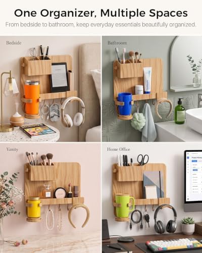 Floating Shelves for Bedside Shelf, Stick On Bedside Wall Shelf