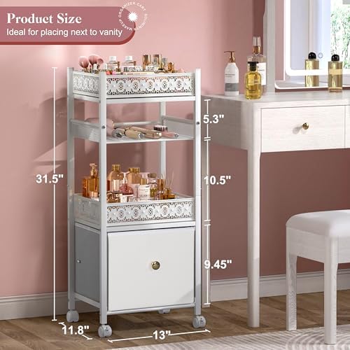 Makeup Organizer, Large Skincare Organizers, Make Up Organizers for Vanity, Makeup Storage Cosmetic Organizer with Drawe