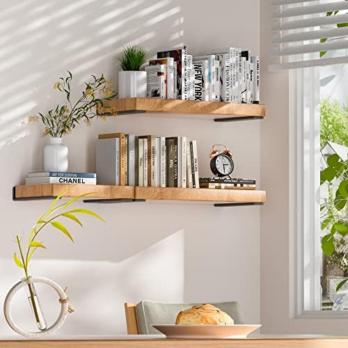 Sturdy Heavy Duty Shelf Bracket 8-Inch Set of 4, Perfect for Floating Shelves, Made from 1/5" Thick Metal in Matte Black