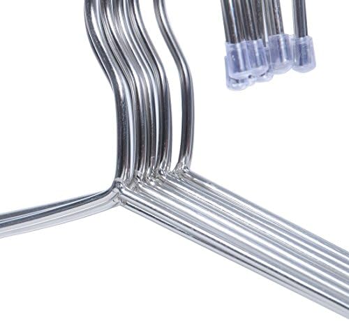 ECROCY 30 Pack Stainless Steel Strong Metal Wire Hangers Clothes Hangers 16.5 Inch 4mm Thickness Gage Hanger Organizer