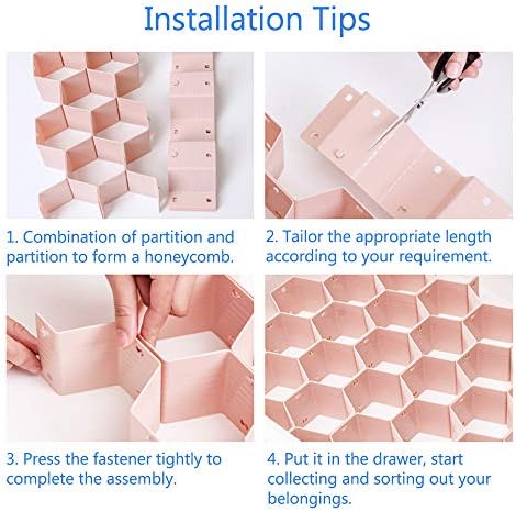 Drawer Divider Organizer Drawer Separator Honeycomb Drawer Divider