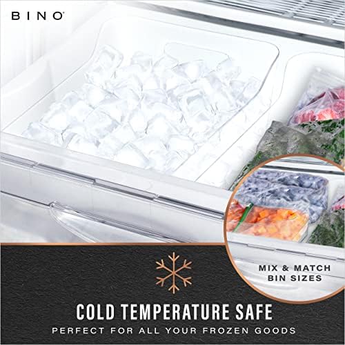 BINO Plastic Storage Basket, X-Large | Multi-Use Storage Basket | Rectangular Cabinet Organizer | Baskets for Organizing