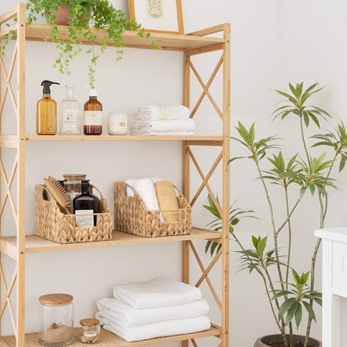 GRANNY SAYS Wicker Baskets for Organizing, Water Hyacinth Storage Baskets