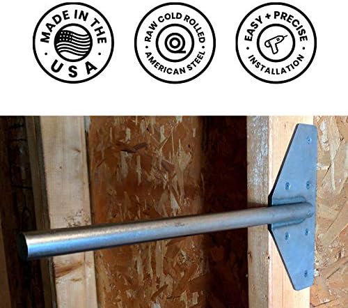 Walnut Wood Works Strongest Floating Shelf Bracket, 200 LB Weight Capacity, Supports Wall Mounted Floating Shelves of An