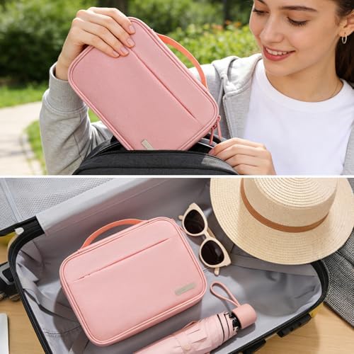 Lacdo Cord Organizer Travel, Cable Organizer Bag Case, Portable Electronics Organizer Travel Case, 6 Layer Large Capacit