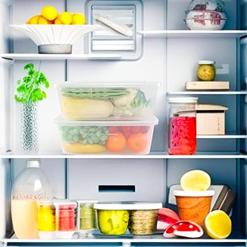 14 Quart Clear Plastic Storage Bins with Latches, Plastic Container Bin with Secure Lid, 4 Packs