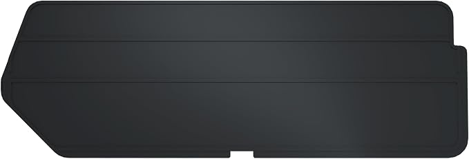 Akro-Mils 40224 Plastic Length Dividers for AkroBins Stackable Storage Bins Model 30224, Custom Storage Inserts for Tools, Crafts & Supplies, 6-Pack, Black