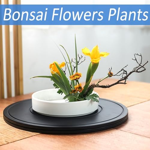 16 inch Turntable Rotating Caster Spinner Non Skid Lazy Susan Heavy Duty 360˚ Rotating Swivel Stand for Model Base/Potte
