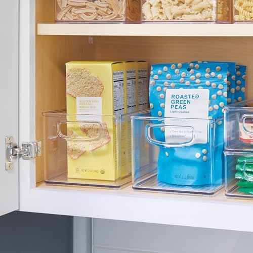 iDesign Clear Plastic Nesting Storage Bins, Set of 4