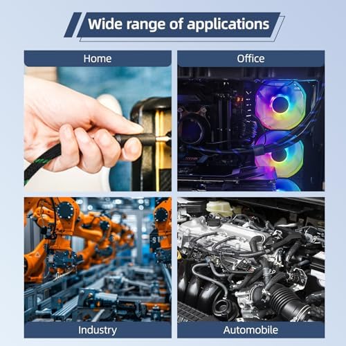 Braided Sleeving, PET Expandable Cable Sleeve, Mesh Cable Management for TV, Computer, Home Theater, Flexible Cord Prote