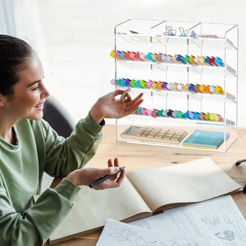 MotiMind Acrylic Pen and Marker Organizer for 150 Markers