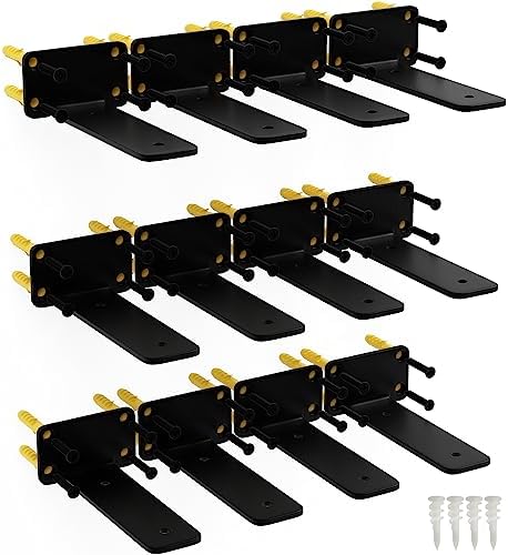 6 Inch Shelf Brackets, 12 Pack Floating Shelf Bracket, 1/5" Thick