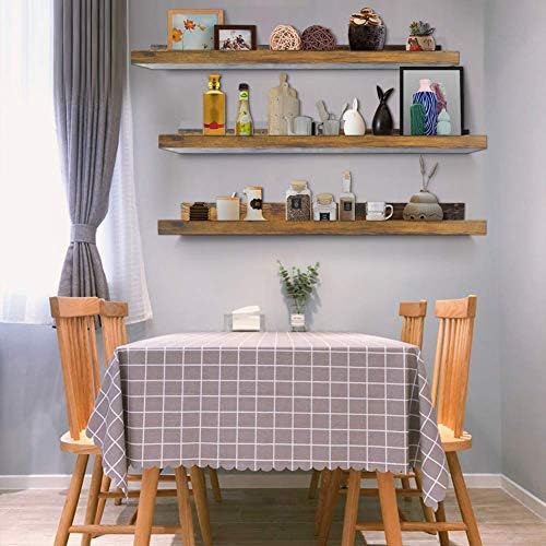 Giftgarden 36 Inch Large Floating Shelves for Wall Set of 3, Rustic Picture Ledge Wall Shelf for Bedroom Kitchen Bathroo
