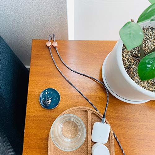 BRIGHTTIA Cable Clips - Premium Brass Cord Management for Home, Office & Car - Multipurpose Wire Holder Organizer - Slee