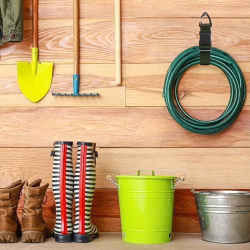 6 Pack Adjustable Extension Cord Holder Straps,Dark Green