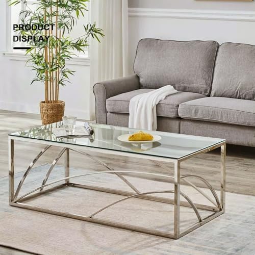 10" W x 28" L - Tempered Rectangle Glass Shelf Without Frame (5 Pieces Set) - 3/16" Thick -Pencil Polished