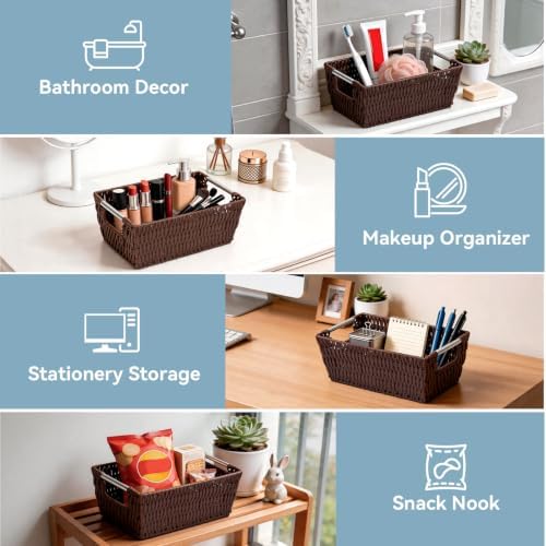 Whitmor Rattique Small Shelf Tote (6500-2712-JAVA)